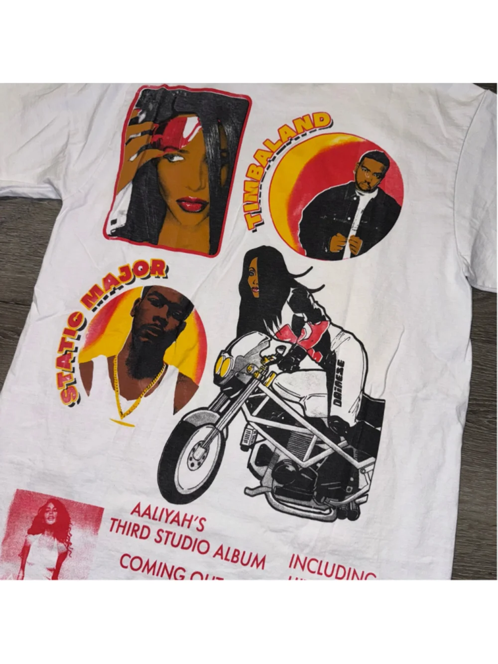 Y2k Vtg Vintage Aaliyah Aaliyah Album Graphic Short Sleeve Tee Shirt Size M